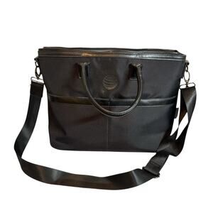 Ashbury by Spector & Co. Unisex Laptop Case Tote Shoulder Bag Black Briefcase